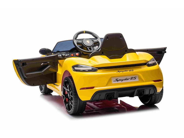 Dětské elektrické Porsche 718 Spyder | 2x45W | žlutá