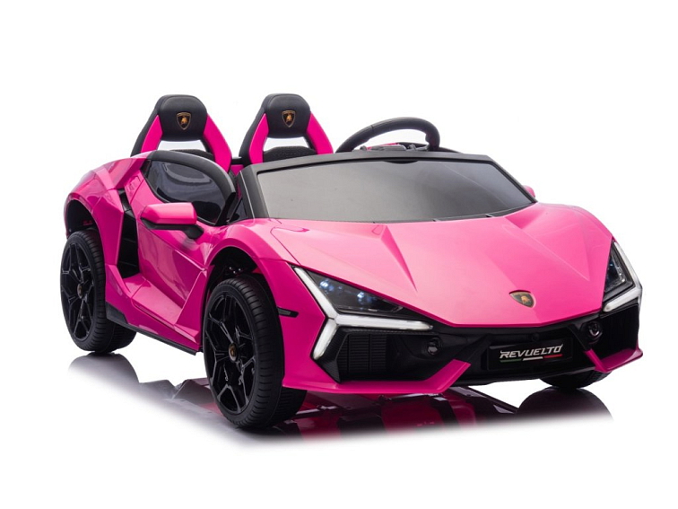 Dětské elektrické Lamborghini Revuelto XL Strong | nafukovací kola | růžová