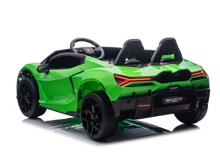 Dětské elektrické Lamborghini Revuelto XL Strong | nafukovací kola | zelená