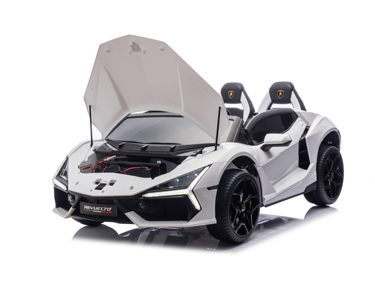 Dětské elektrické Lamborghini Revuelto XL Strong | nafukovací kola | bílá