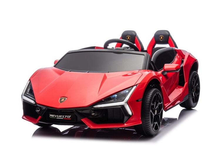 Dětské elektrické Lamborghini Revuelto XL Strong| nafukovací kola | červená