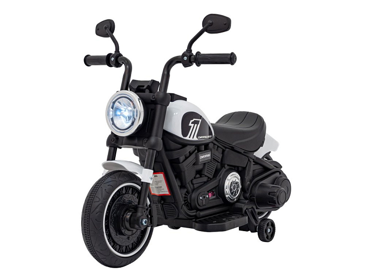 Dětský elektrický chopper motorka FASTER | bílá