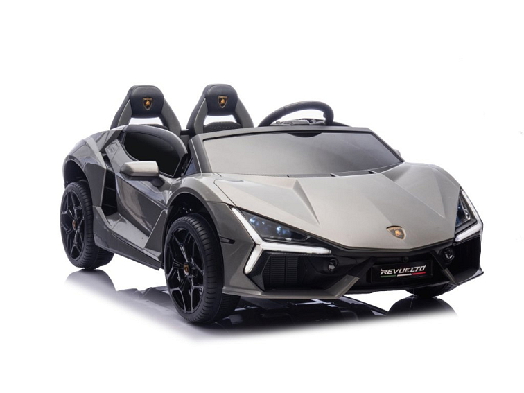 Dětské elektrické Lamborghini Revuelto XL | EVA kola | šedá