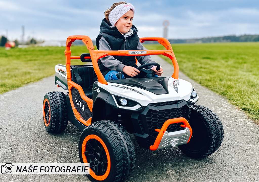 Elektrické auto buggy | FARMER TRUCK PLUS | bílá