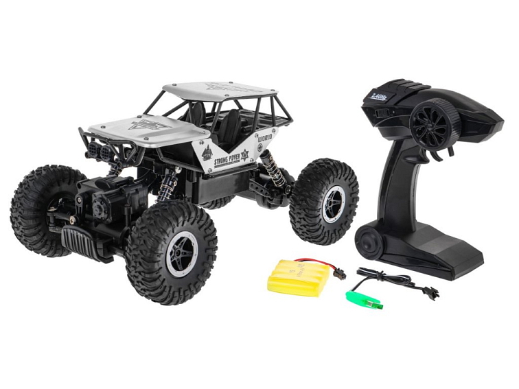 Crawler Monster | 1:18 | 4x4 | stříbrná