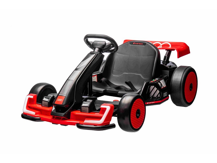 Audi elektrická driftovací motokára 2x150W | červená