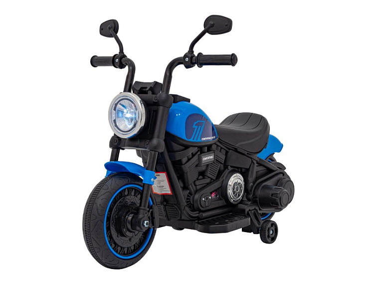 Dětský elektrický chopper motorka FASTER | modrá