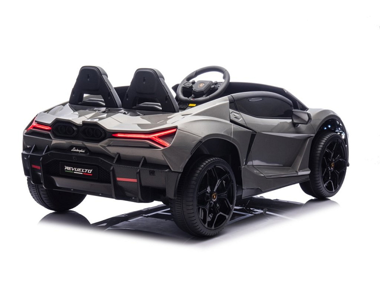Dětské elektrické Lamborghini Revuelto XL Strong | nafukovací kola | šedá