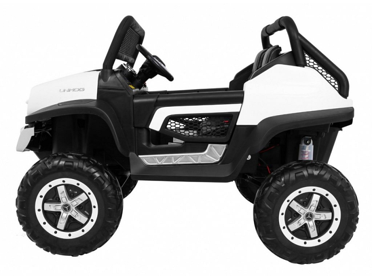 Elektrické auto Mercedes UNIMOG | 4x4 | 12V | bílý