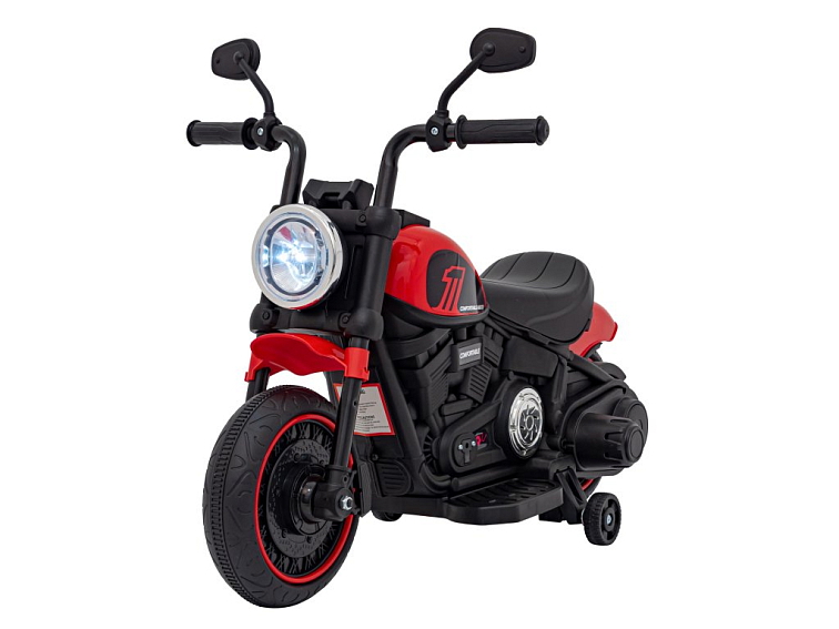 Dětský elektrický chopper motorka FASTER | červená