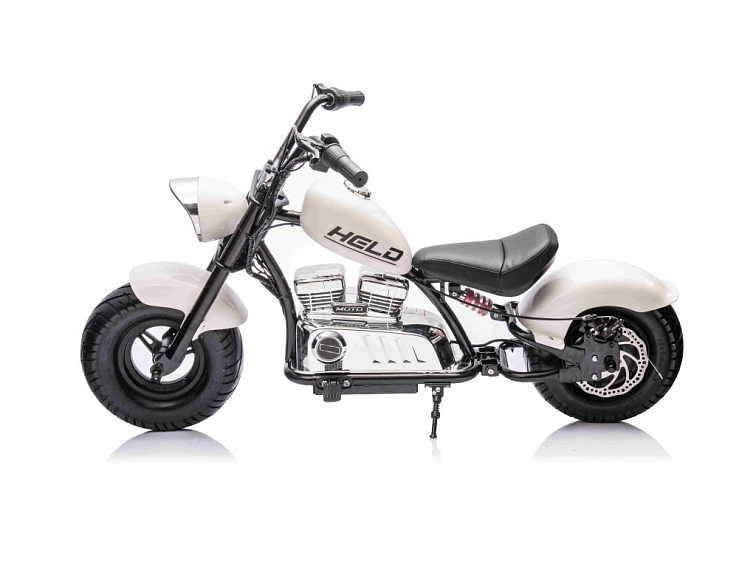 Dětská elektrická motorka Chopper Warrior 350W - bílá