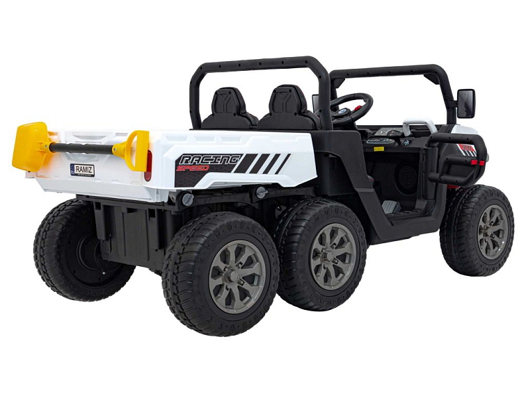 Elektrické auto buggy | šestikolka | 180W | bílá