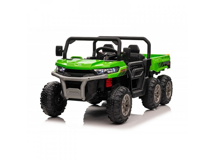 Elektrické dětské auto buggy, šestikolka 4x200W 7Ah + EXTRA 7Ah - zelená