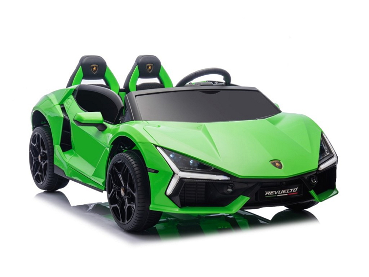 Dětské elektrické Lamborghini Revuelto XL Strong | nafukovací kola | zelená