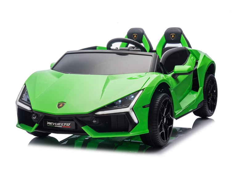 Dětské elektrické Lamborghini Revuelto XL Strong | nafukovací kola | zelená