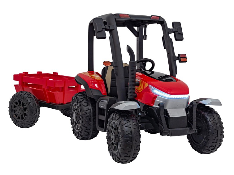 Elektrický traktor s valníkem pro děti BLAST 206 | 2x200W | červená