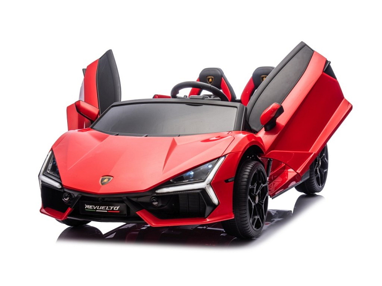 Dětské elektrické Lamborghini Revuelto XL | EVA kola | červená