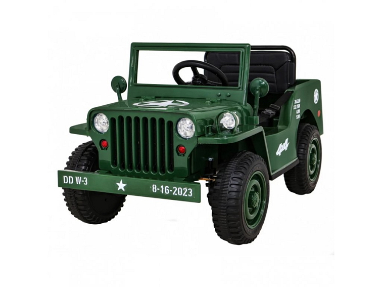 Džíp Willys 4x4 | jednomístný | 12V | zelená