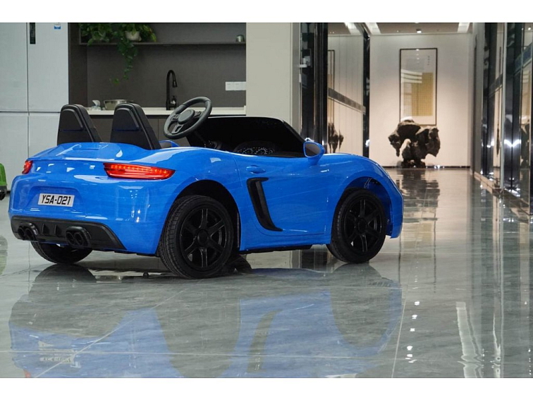 Sportovní auto Perfecta | nafukovací kola | modrá