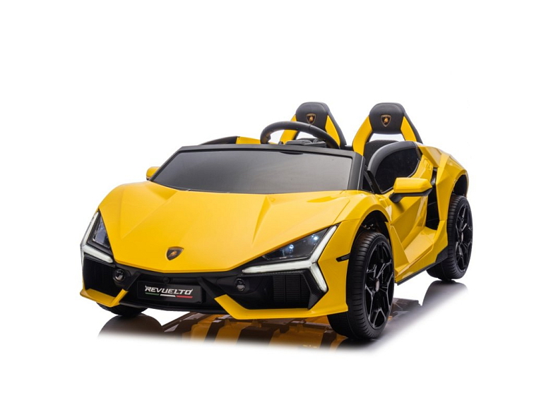 Dětské elektrické Lamborghini Revuelto XL | EVA kola | žlutá