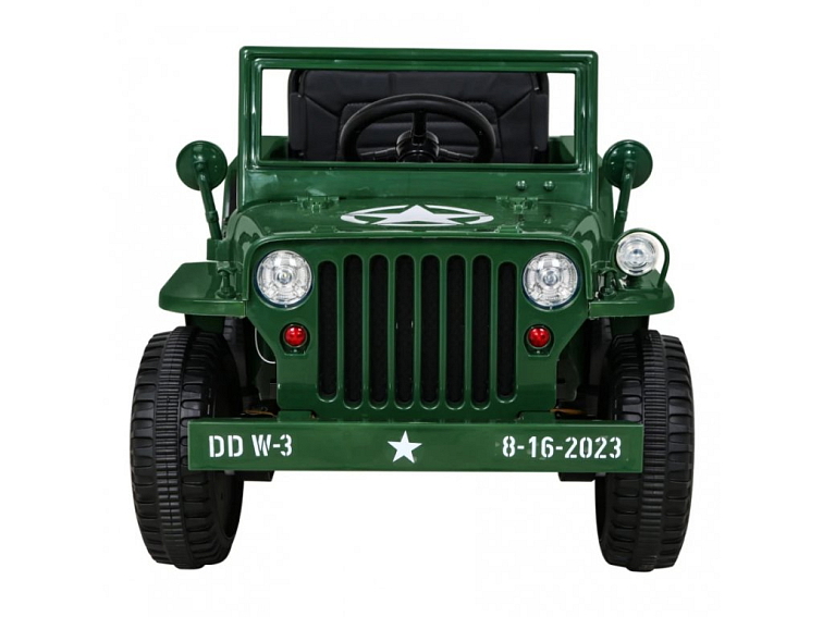 Džíp Willys 4x4 | jednomístný | 12V | zelená