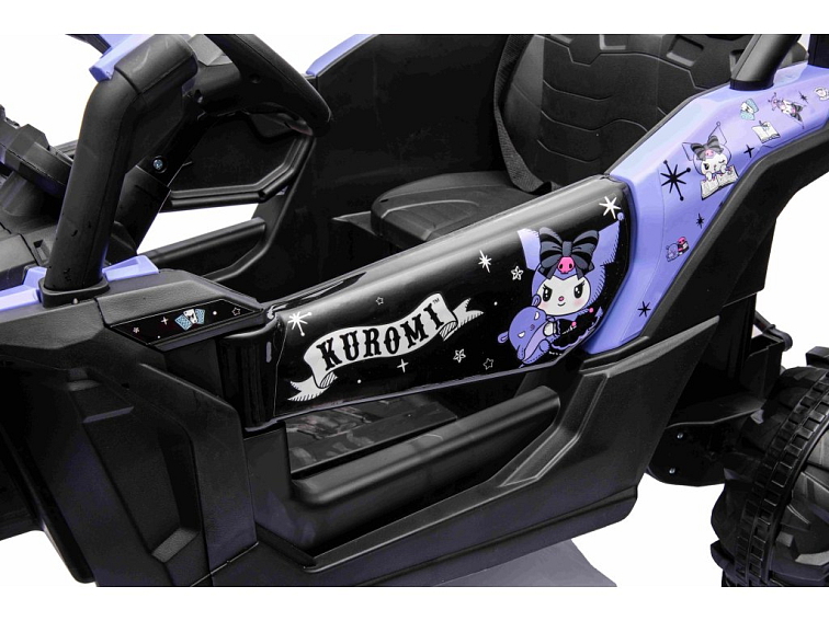 Dětská buggy licencovaná KUROMI 4x4 | 140W | fialová
