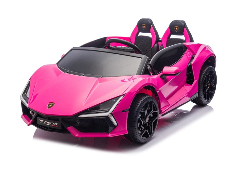 Dětské elektrické Lamborghini Revuelto XL Strong | nafukovací kola | růžová