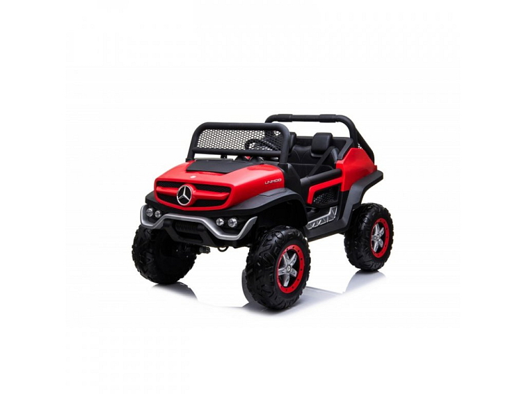 Elektrické auto Mercedes UNIMOG | 4x4 | 12V | červená