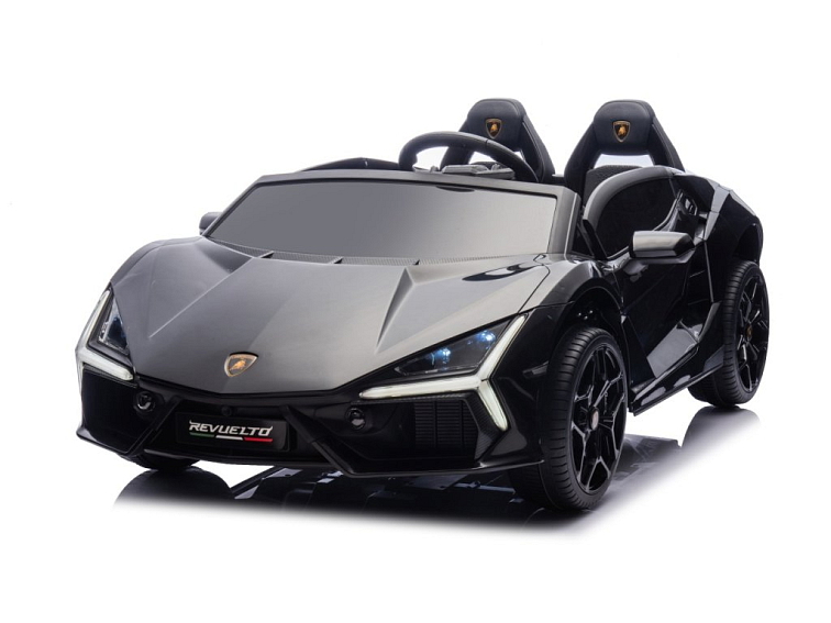 Dětské elektrické Lamborghini Revuelto XL | EVA kola | černá