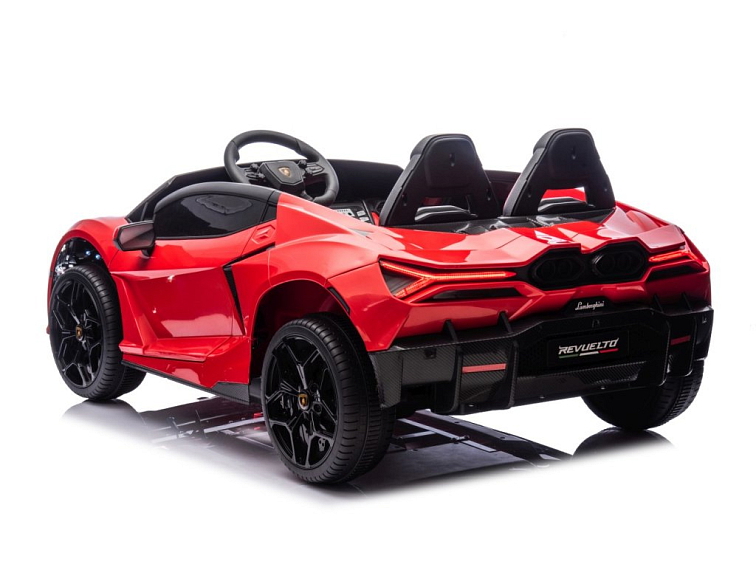 Dětské elektrické Lamborghini Revuelto XL | EVA kola | červená