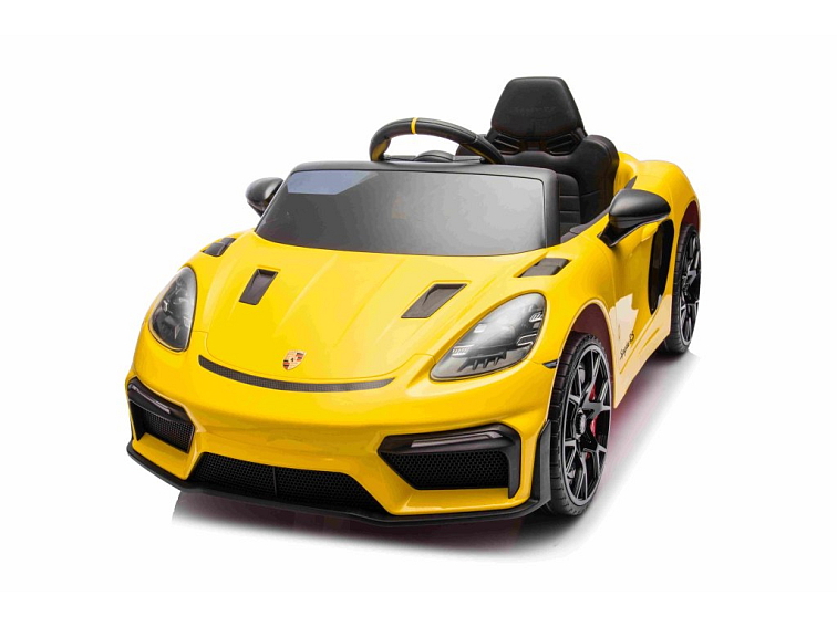 Dětské elektrické Porsche 718 Spyder | 2x45W | lakovaná žlutá