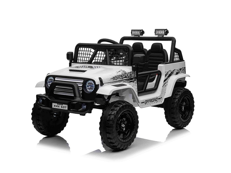 Dětské elektrické terénní autíčko OFF ROAD 4x4 | 4x35W | bílá
