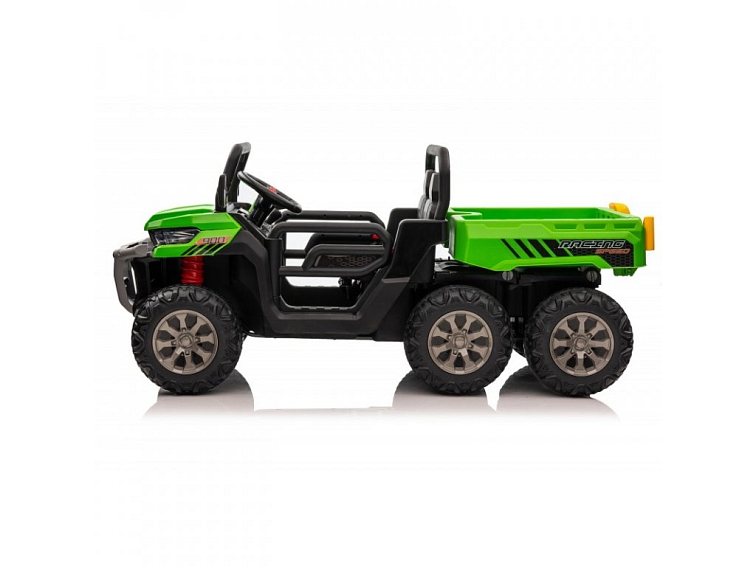 Elektrické dětské auto buggy, šestikolka 4x200W 7Ah + EXTRA 7Ah - zelená