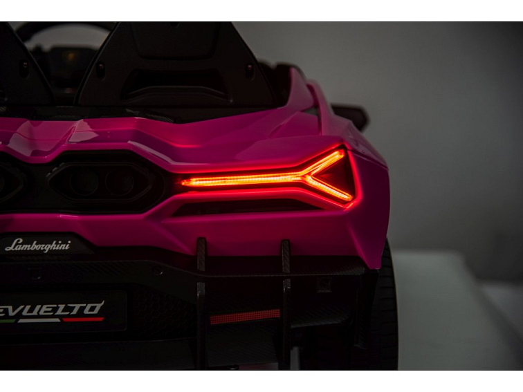 Dětské elektrické Lamborghini Revuelto XL | EVA kola | růžová