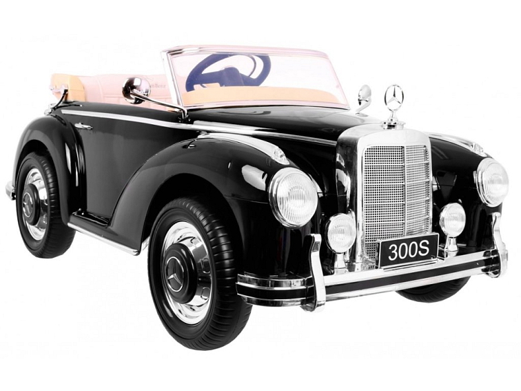 Elektrický retro Mercedes 300S | 2x35W | lakovaný černá