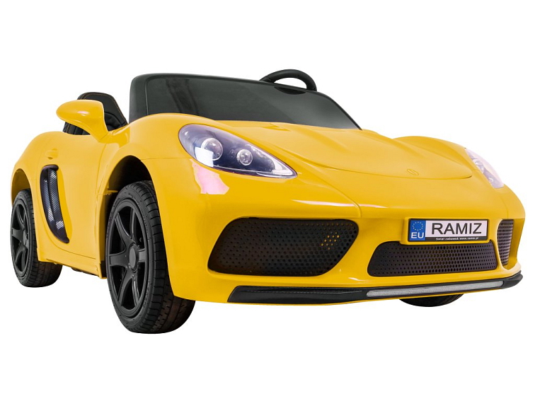 Sportovní auto Perfecta | nafukovací kola |žlutá