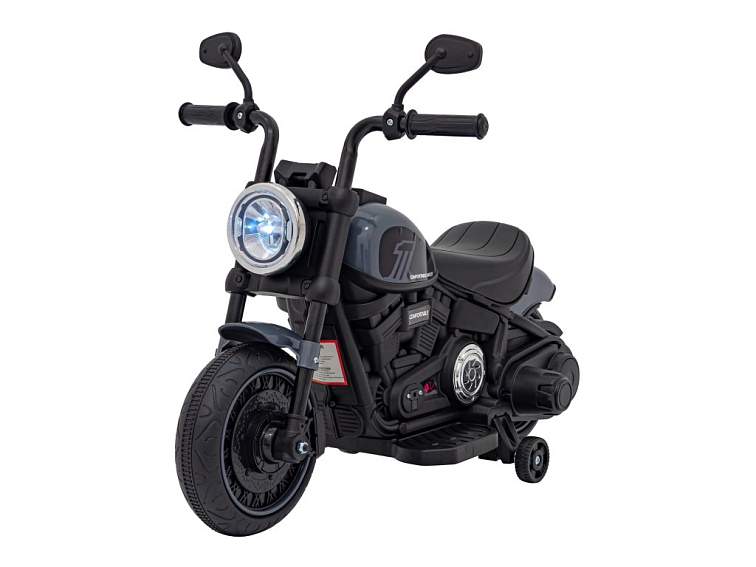 Dětský elektrický chopper motorka FASTER | šedá
