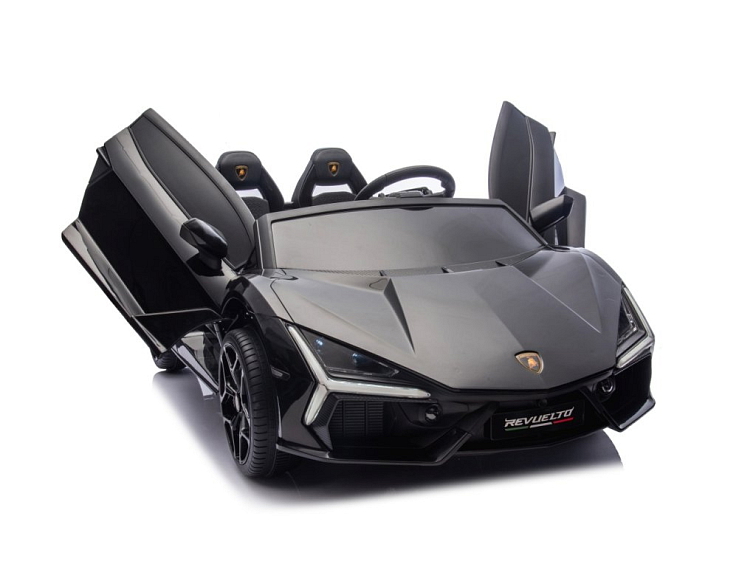Dětské elektrické Lamborghini Revuelto XL | EVA kola | černá