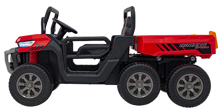 Elektrické dětské auto buggy, šestikolka 4x200W 10Ah - červená
