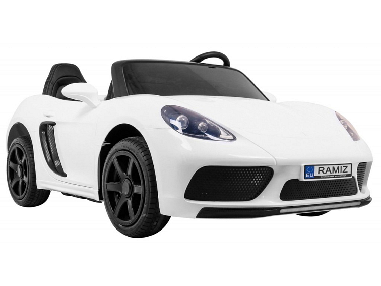 Sportovní auto Perfecta | nafukovací kola | bílá