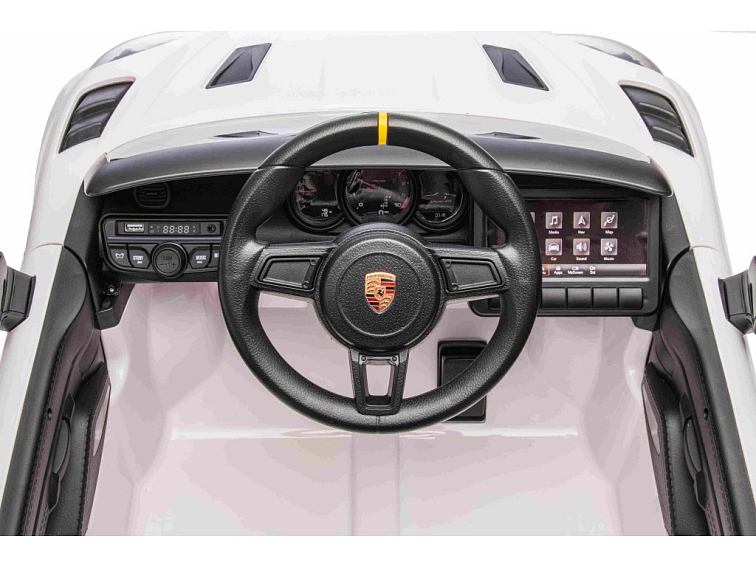 Dětské elektrické Porsche 718 Spyder | 2x45W | MP4 panel | bílá