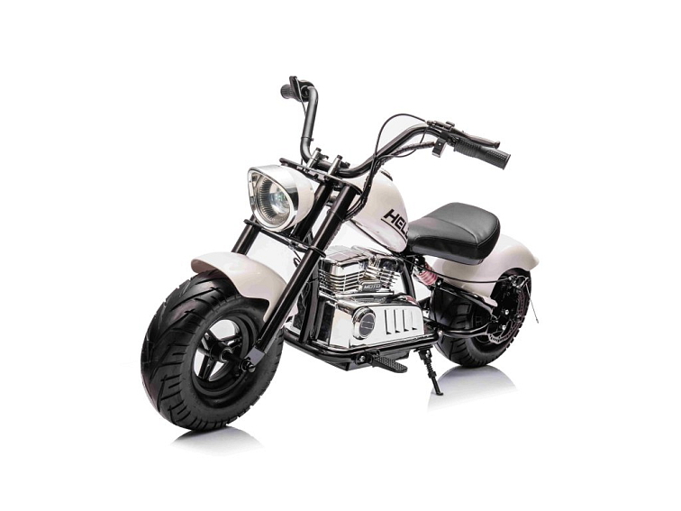 Dětská elektrická motorka Chopper Warrior 350W - bílá