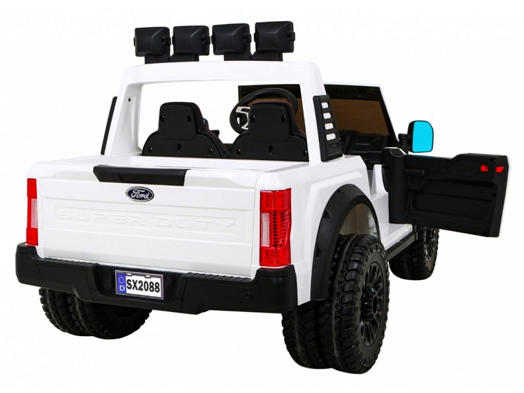 Dětský elektrický Ford Super Duty | 180W | bílá