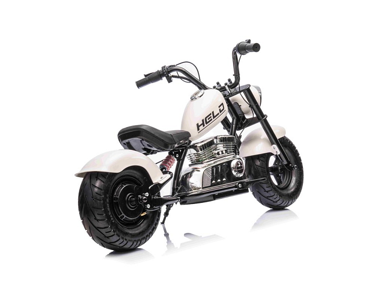 Dětská elektrická motorka Chopper Warrior 350W - bílá