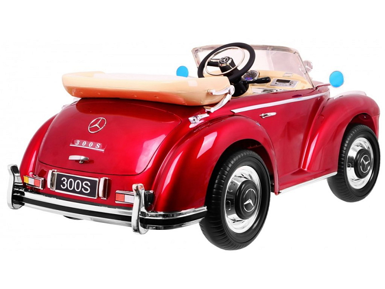 Elektrický retro Mercedes 300S | 2x35W | lakovaný červená