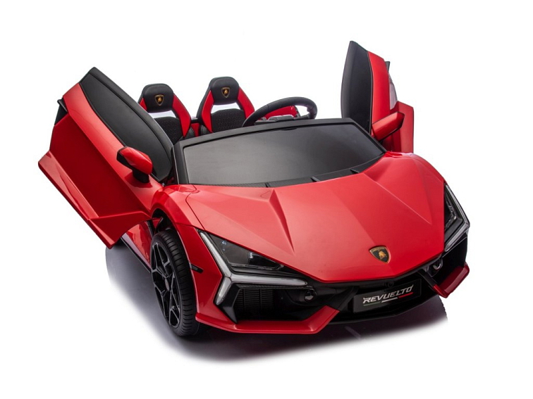 Dětské elektrické Lamborghini Revuelto XL | EVA kola | červená