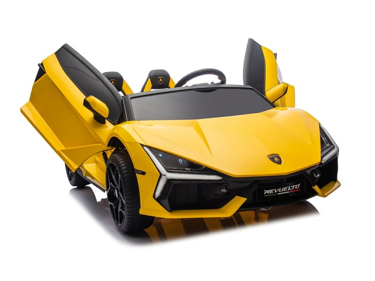 Dětské elektrické Lamborghini Revuelto XL Strong | nafukovací kola | žlutá