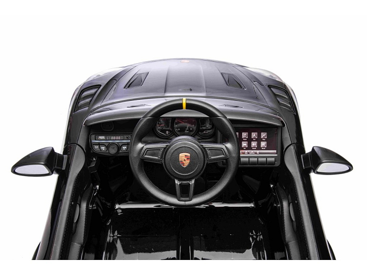 Dětské elektrické Porsche 718 Spyder | 2x45W | MP4 panel | černá