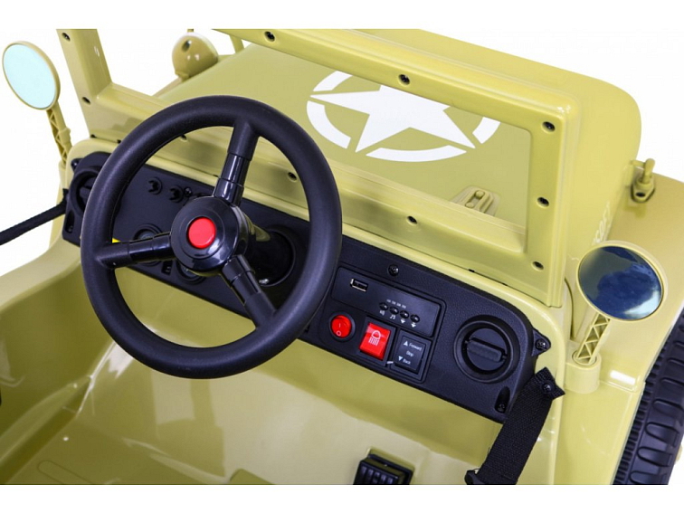 Džíp Willys 4x4 | jednomístný | 12V | písková