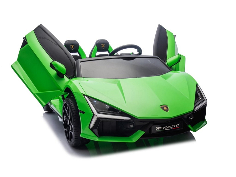 Dětské elektrické Lamborghini Revuelto XL Strong | nafukovací kola | zelená